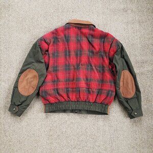 Vintage Type A-2 Leather Gorpcore Bomber Jacket Men's XL Andrew Marc AM2